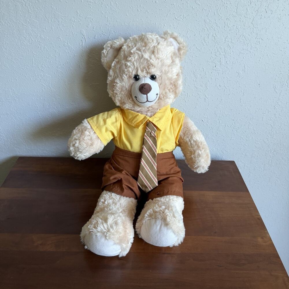 Build-A-Bear Dwight K. Schrute The Office Light Tan Plush Bear w/ Outfit Stuffie